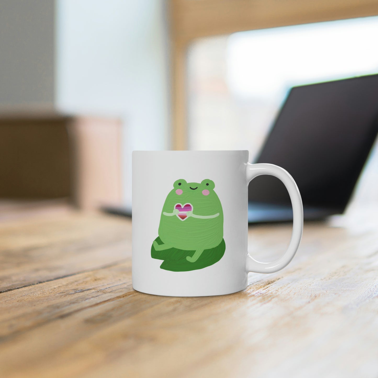 Lesbian Cute Frog Mug