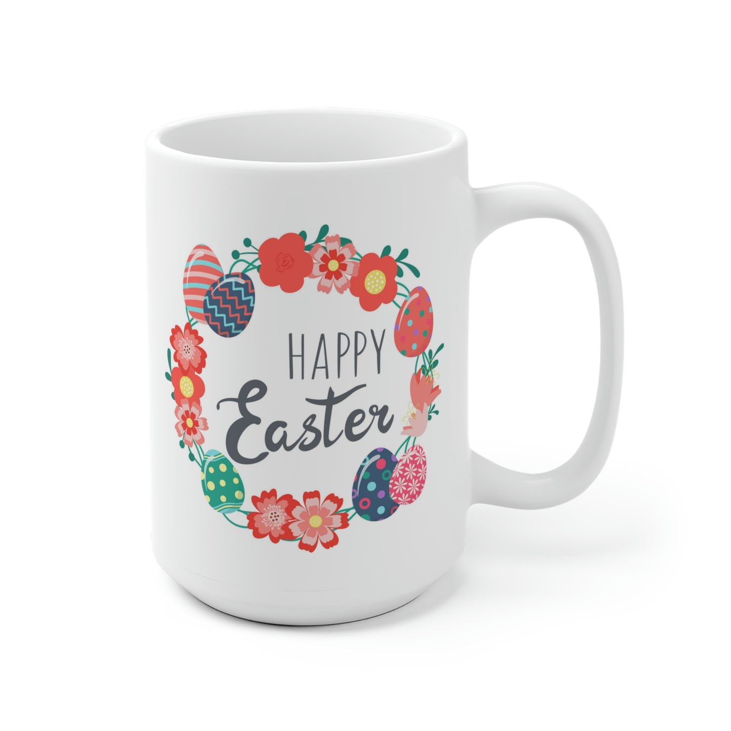 Happy Easter Floral Egg Mug