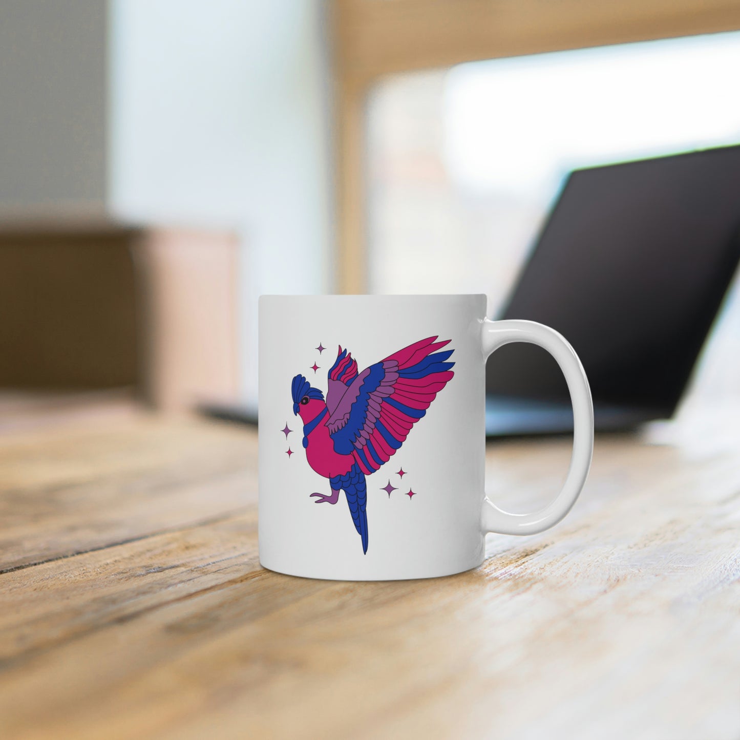 Bisexual Galah Bird Mug