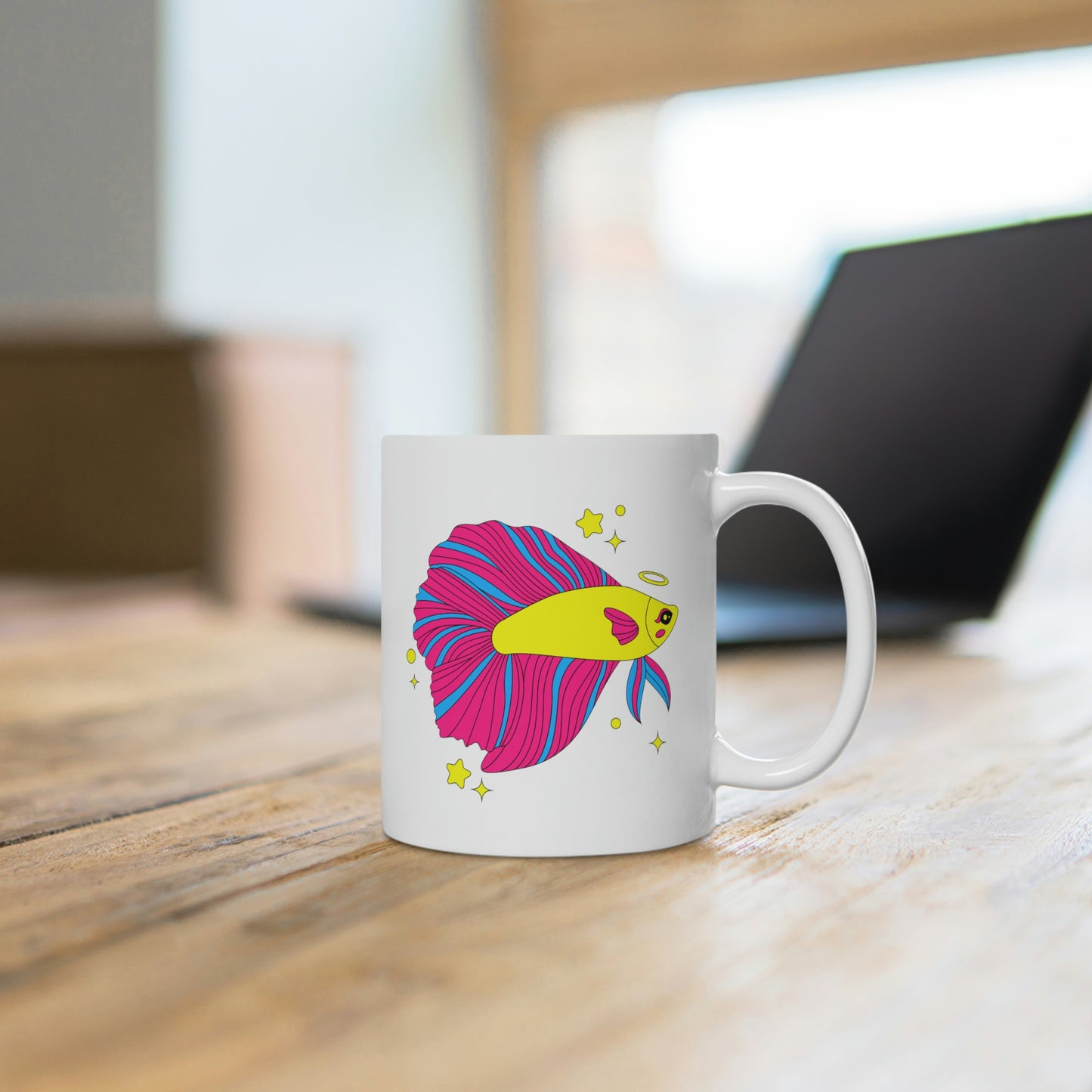 Pansexual Betta Fish Mug