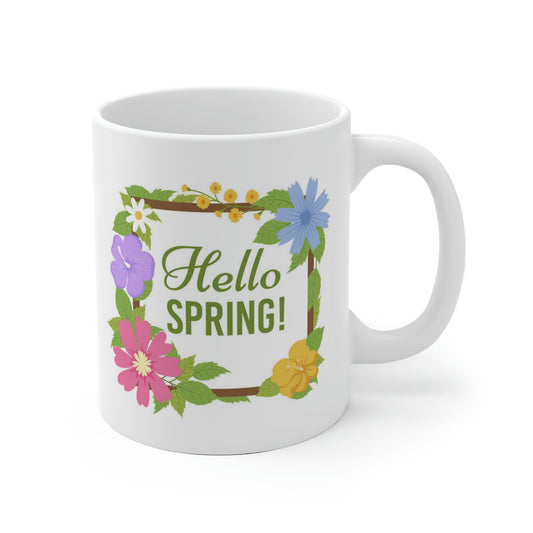 Hello Spring Flower Mug