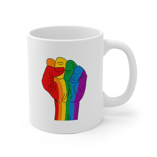 Rainbow Fist Mug