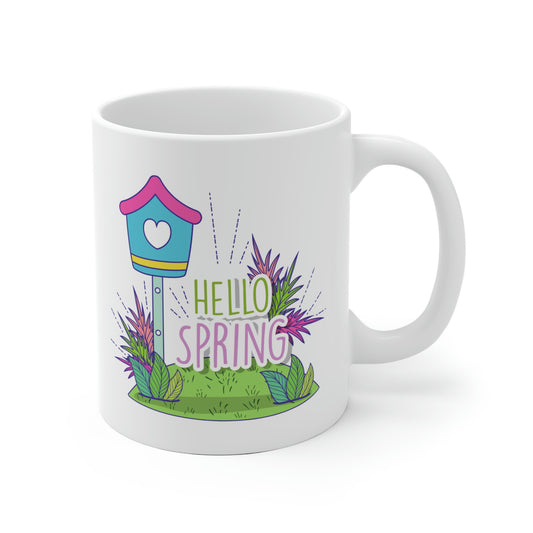 Hello Spring Garden Mug