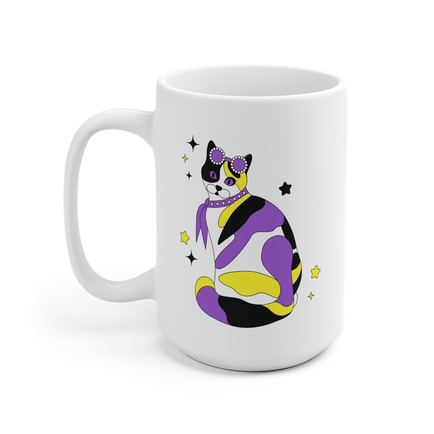 Nonbinary Calico Cat Mug