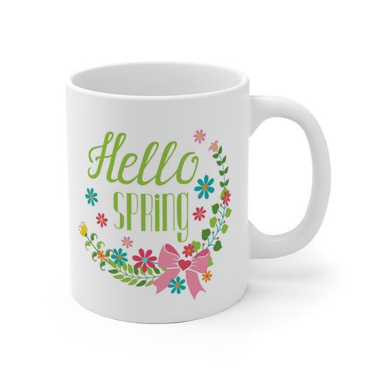 Hello Spring Flower Mug