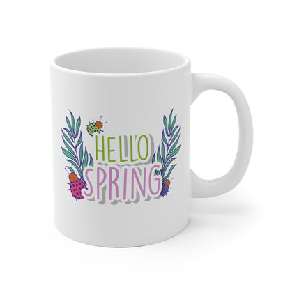 Hello Spring Ladybug Mug