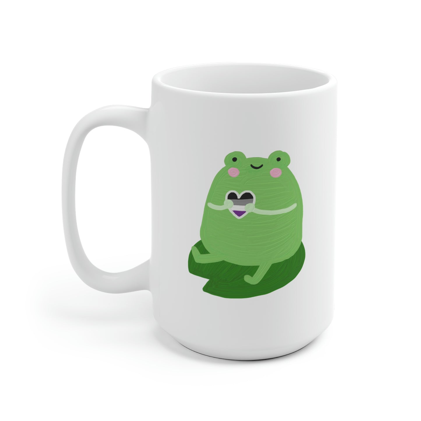 Asexual Cute Frog Mug