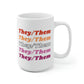 They/Them Lesbian Flag Pronoun Mug