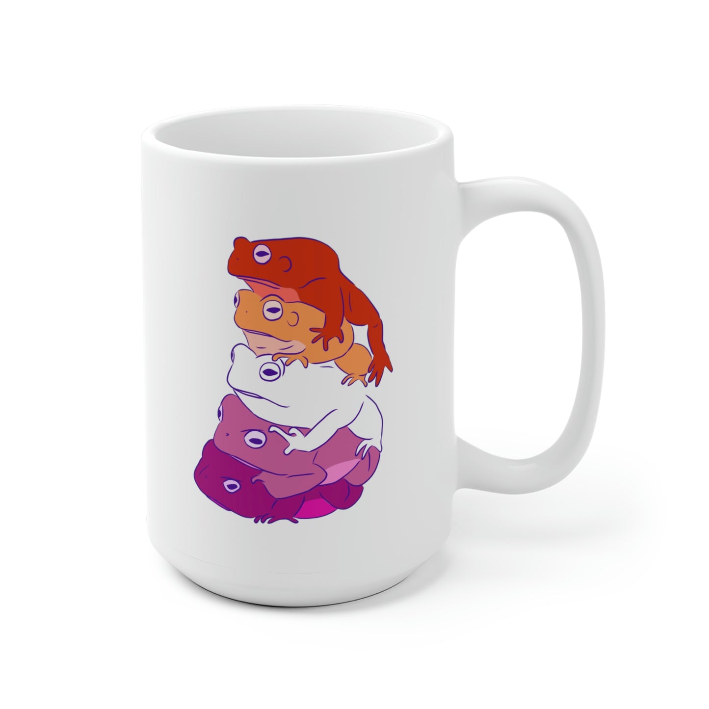 Lesbian Frog Stack Mug