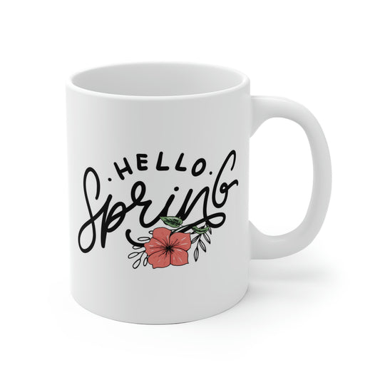 Hello Spring Flower Mug