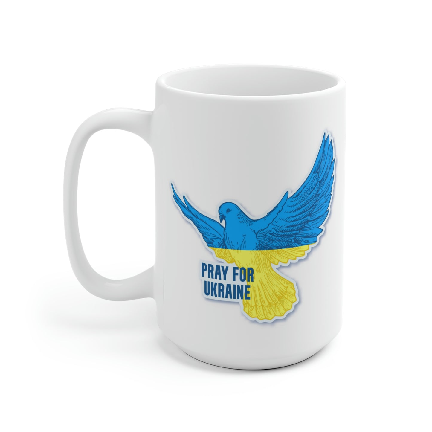 Pray For Ukraine Dove Of Peace Mug