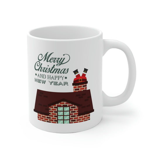 Merry Christmas And Happy New Year Santa Mug