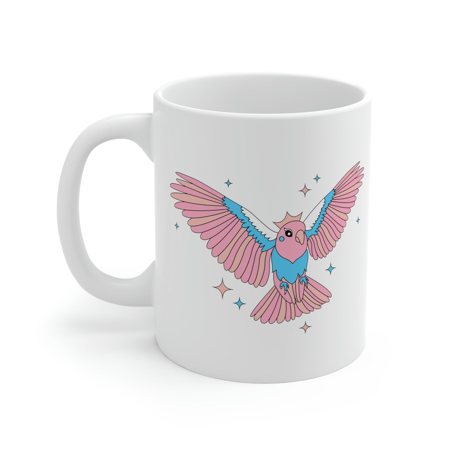 Transgender Parrot Mug