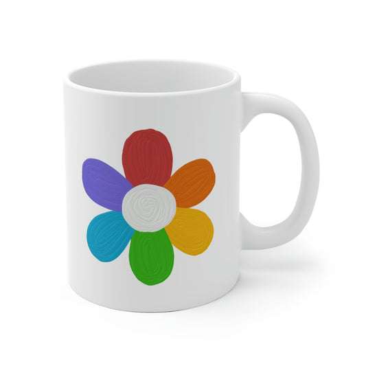 Rainbow Flower Mug