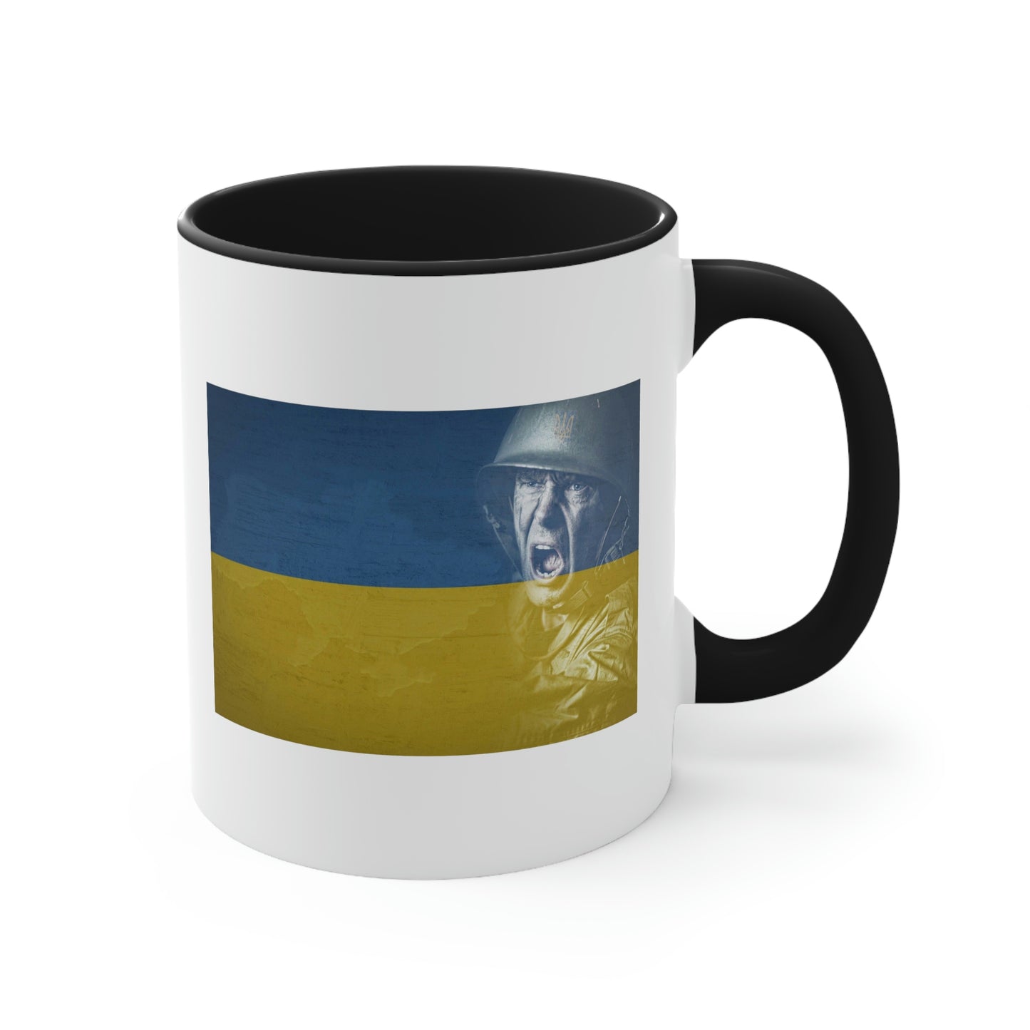 Ukrainian Flag Soldier Mug