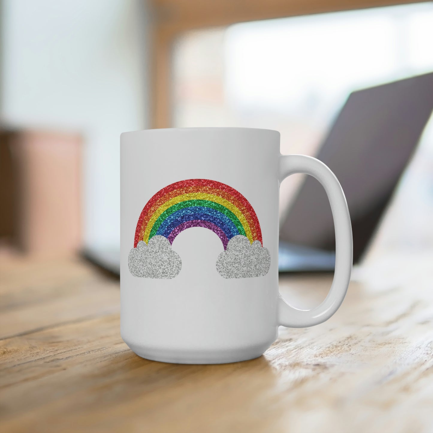 Sparkly Rainbow Mug