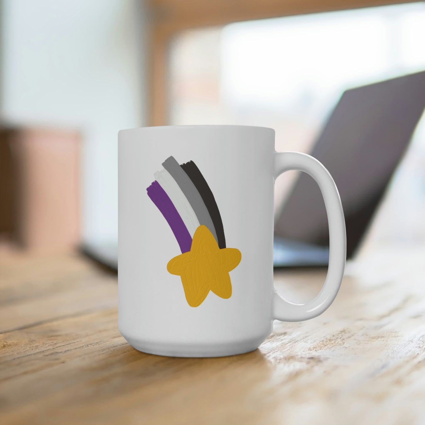 Asexual Pride Shooting Star Mug