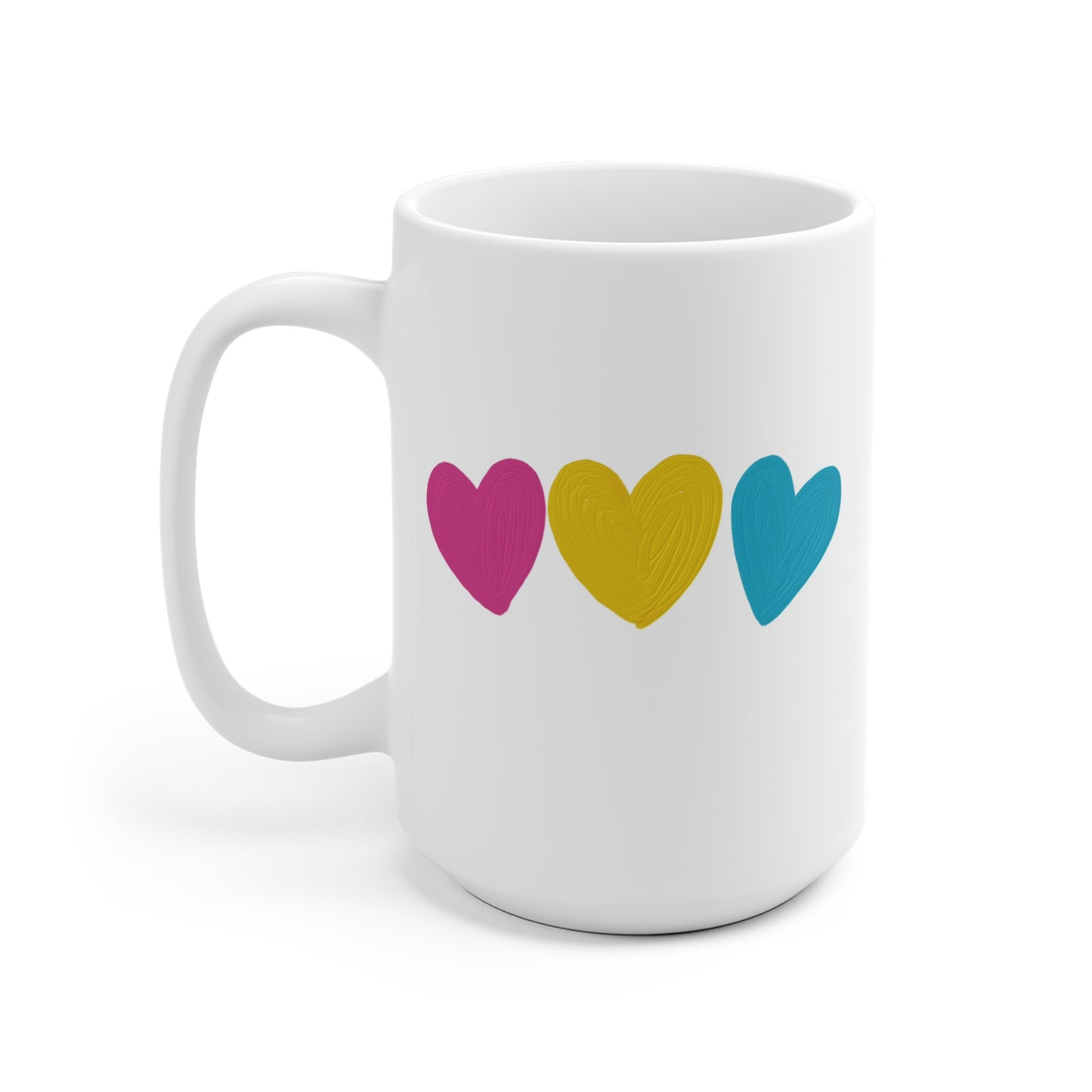 Pansexual Pride Hearts Mug