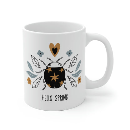 Hello Spring Ladybug Mug