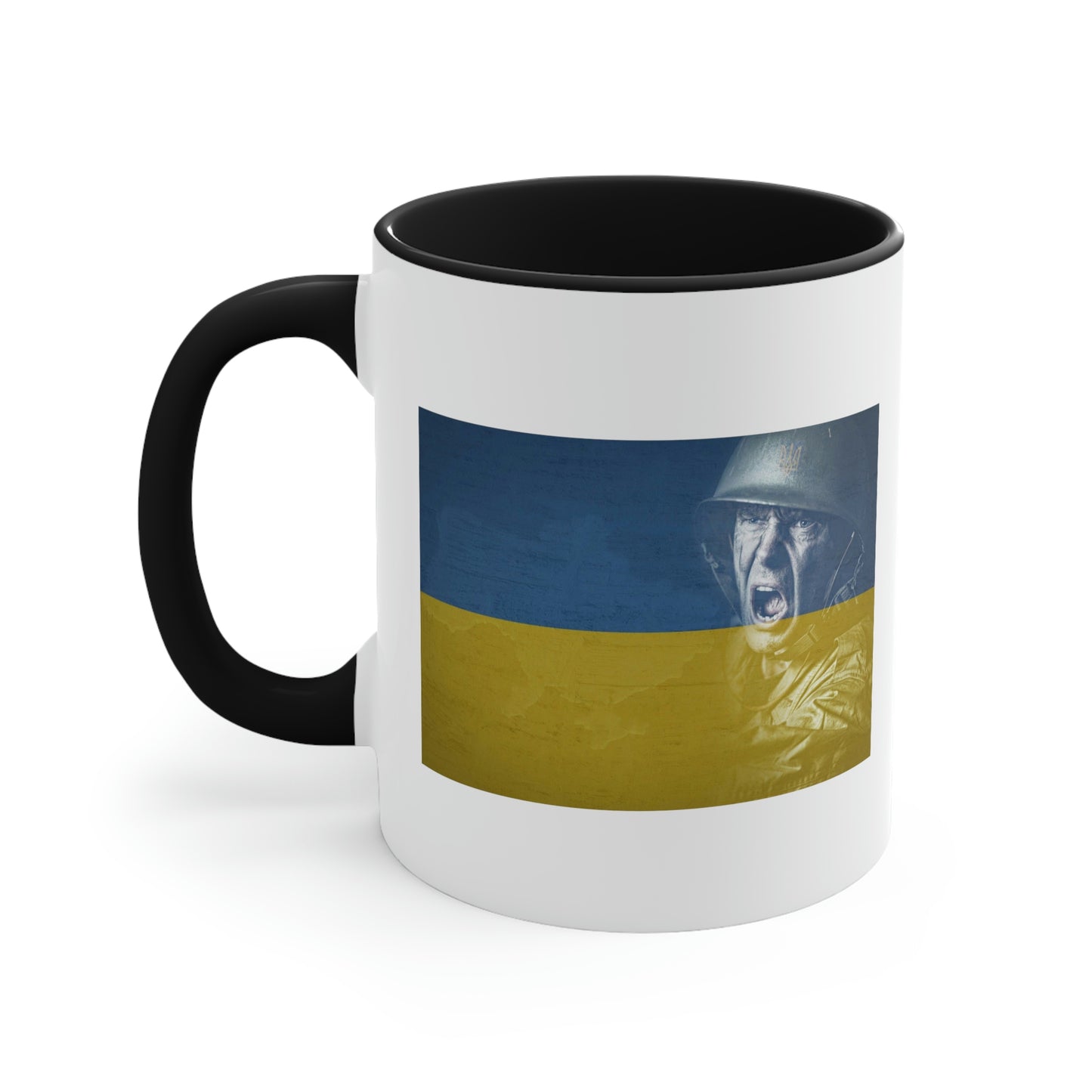 Ukrainian Flag Soldier Mug