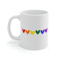 Rainbow Hearts Mug
