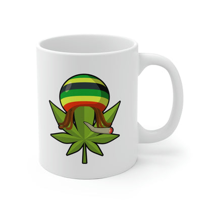 Rasta Cannabis Leaf Mug