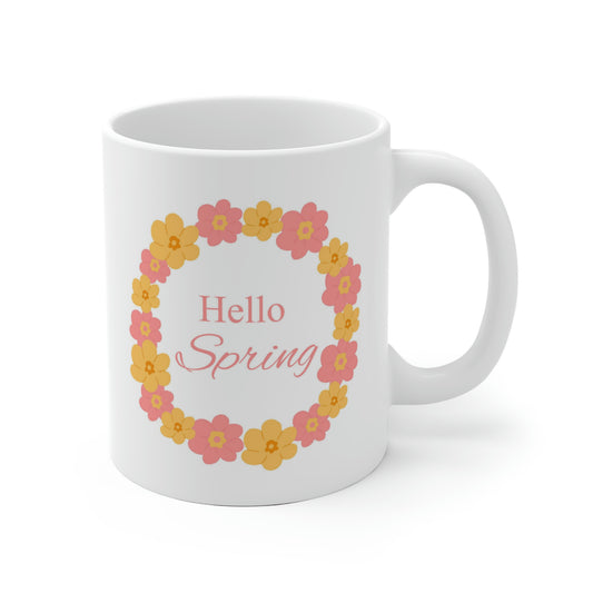 Hello Spring Flower Mug