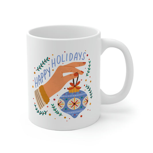 Happy Holidays Ornament Mug