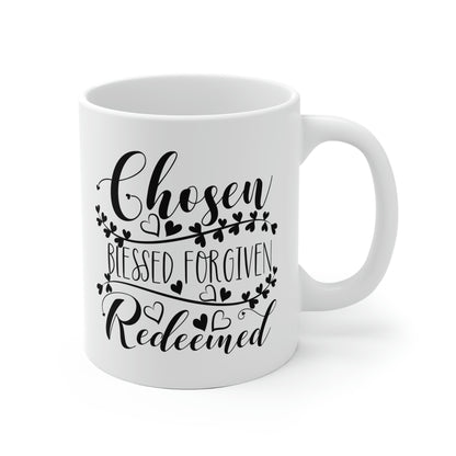 Chosen Blessed Forgiven Redeemed Mug