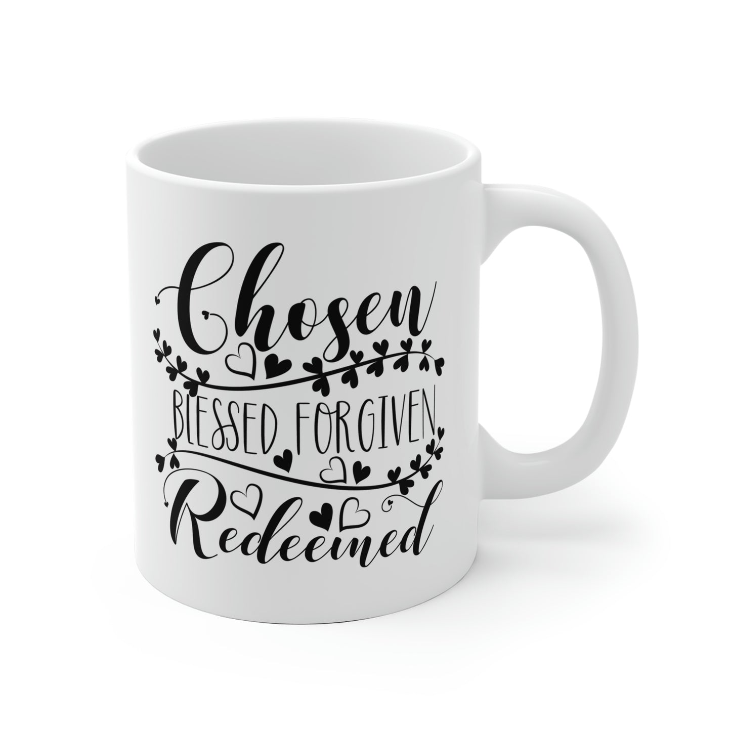 Chosen Blessed Forgiven Redeemed Mug