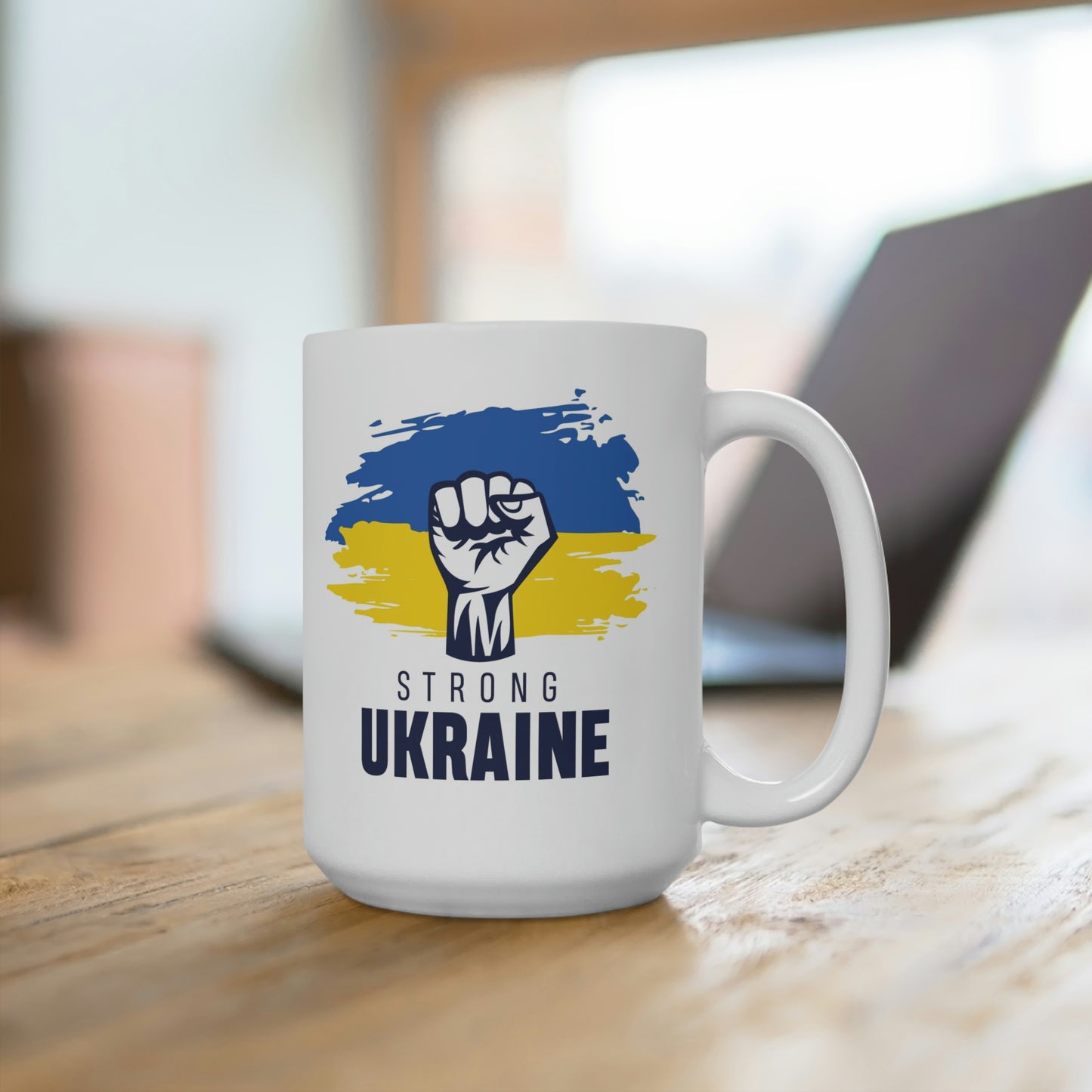 Strong Ukraine Fist Mug