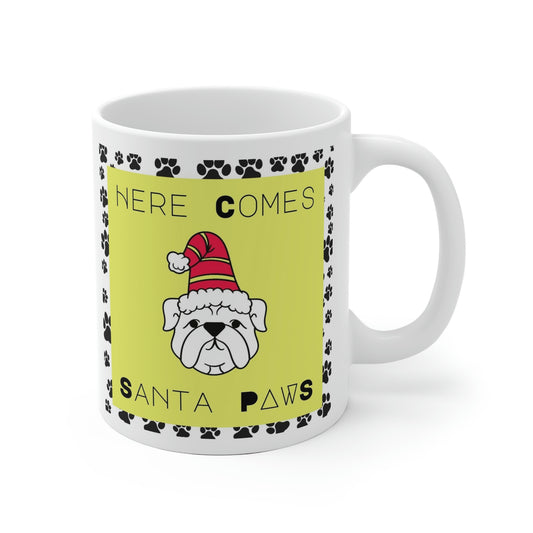 Here Comes Santa Paws Mug