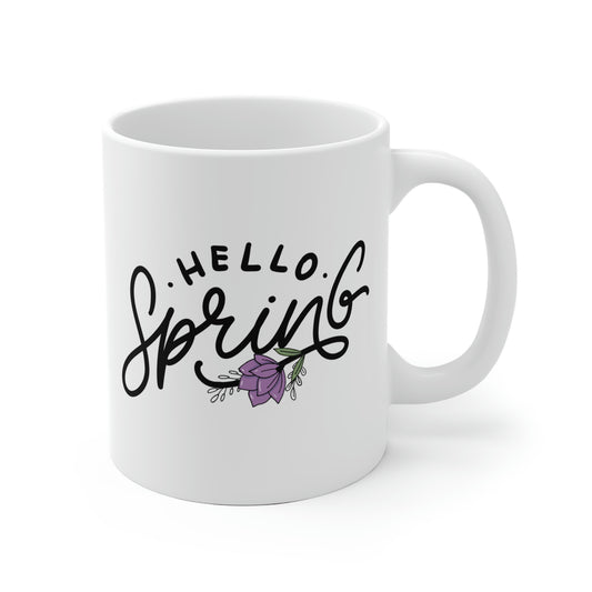 Hello Spring Flower Mug
