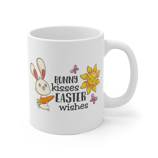 Bunny Kisses Easter Wishes Mug