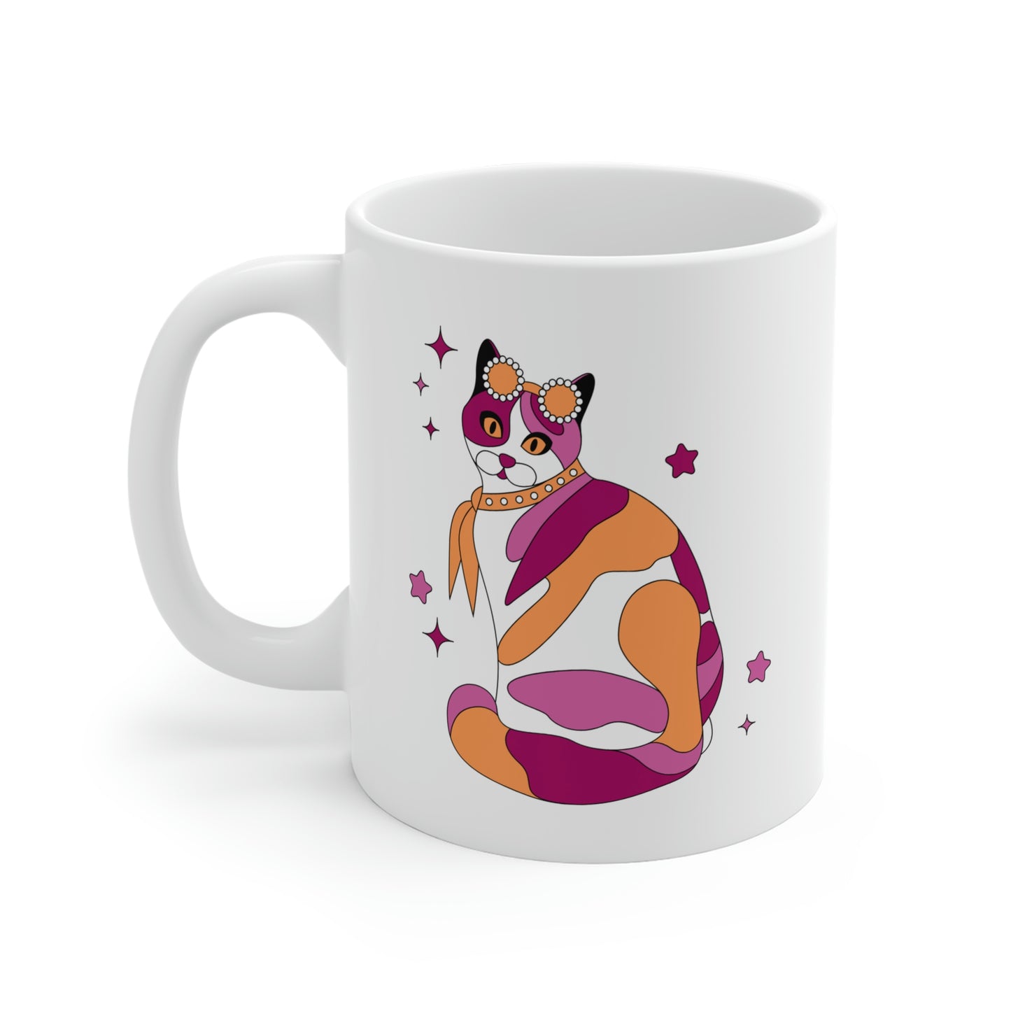 Lesbian Calico Cat Mug