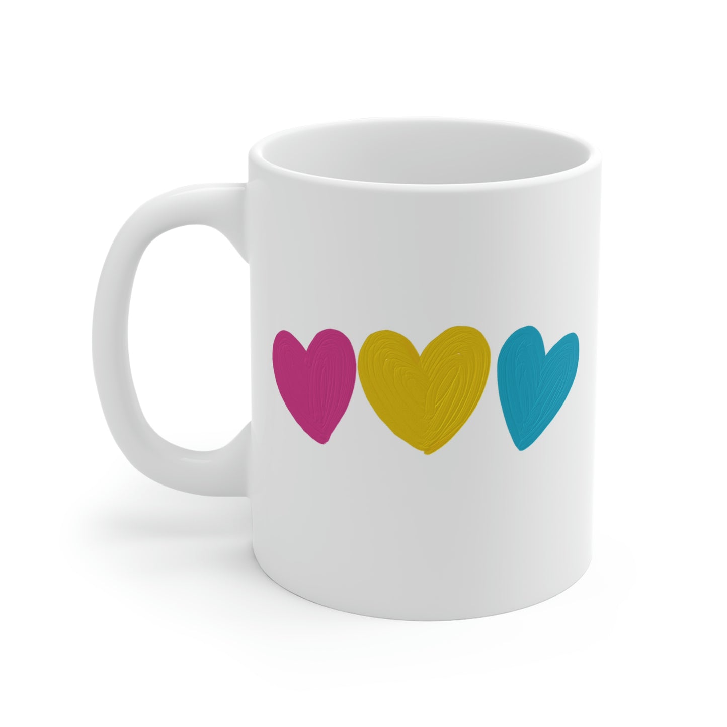 Pansexual Pride Hearts Mug