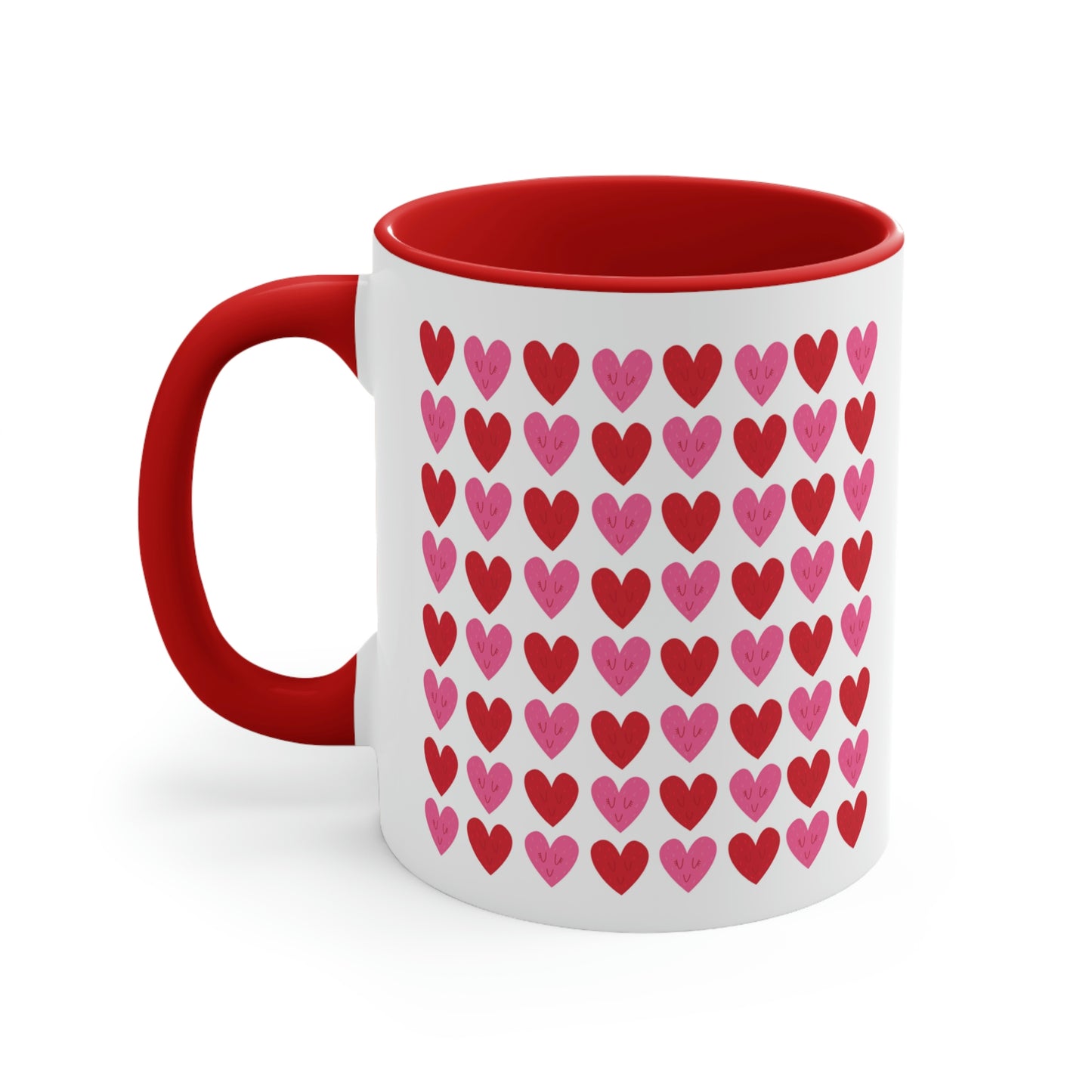 Hearts Pattern Mug