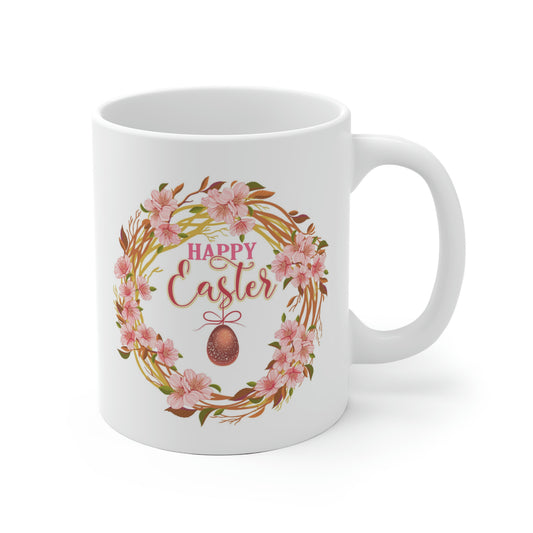 Happy Easter Floral Egg Mug