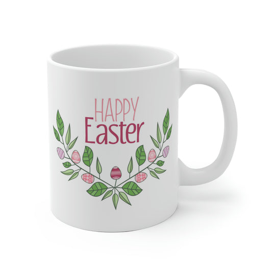 Happy Easter Floral Egg Mug