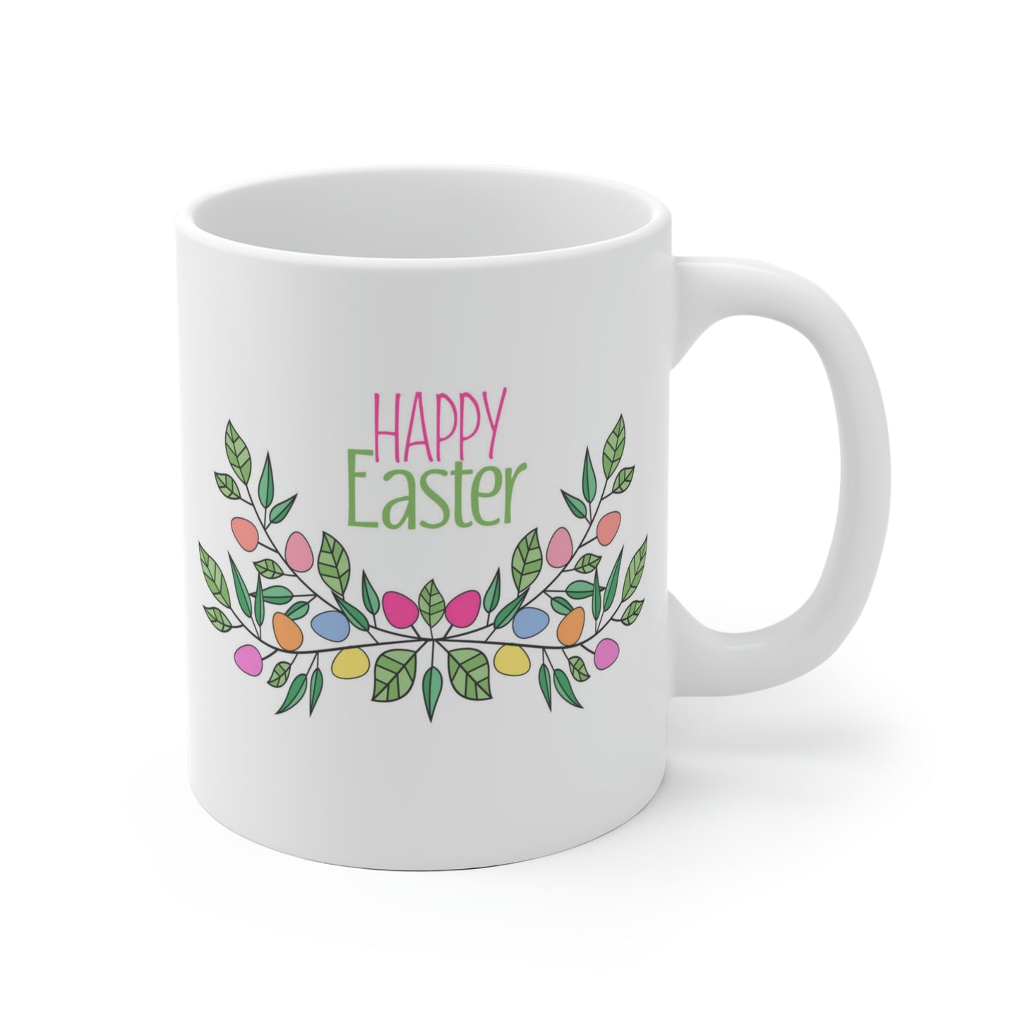 Happy Easter Floral Egg Mug