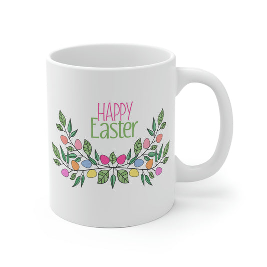 Happy Easter Floral Egg Mug
