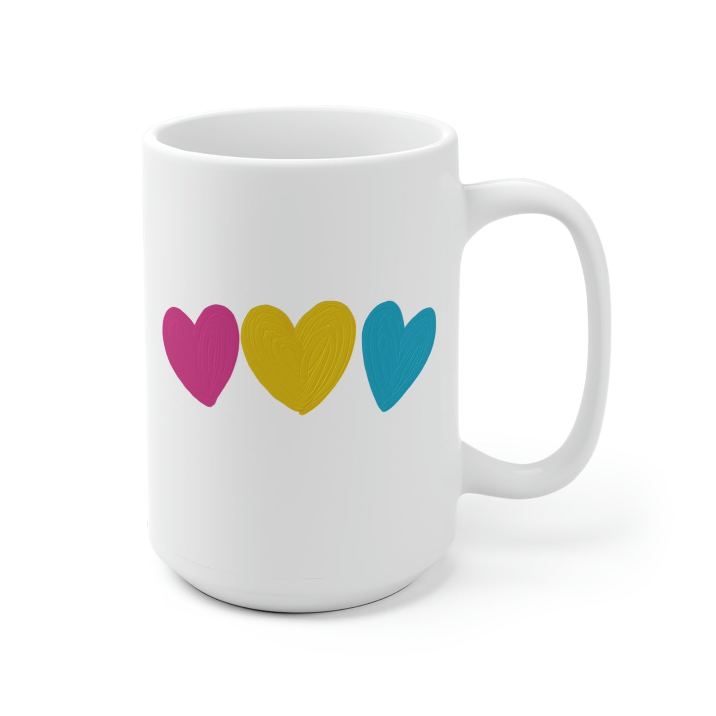 Pansexual Pride Hearts Mug