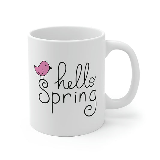 Hello Spring Bird Mug