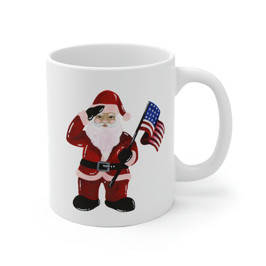 Patriotic Santa Mug