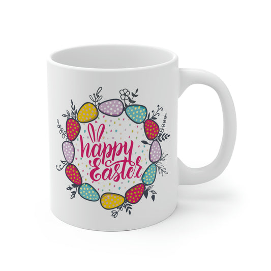 Happy Easter Floral Egg Mug