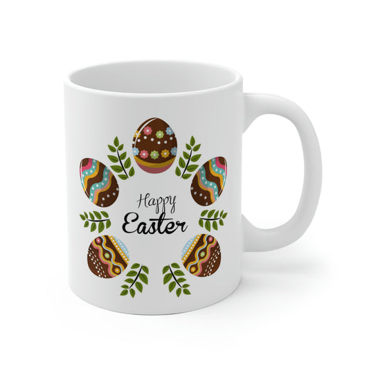Happy Easter Floral Egg Mug