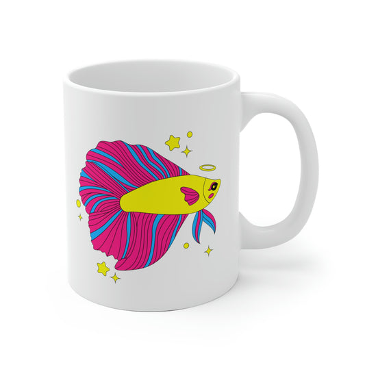 Pansexual Betta Fish Mug