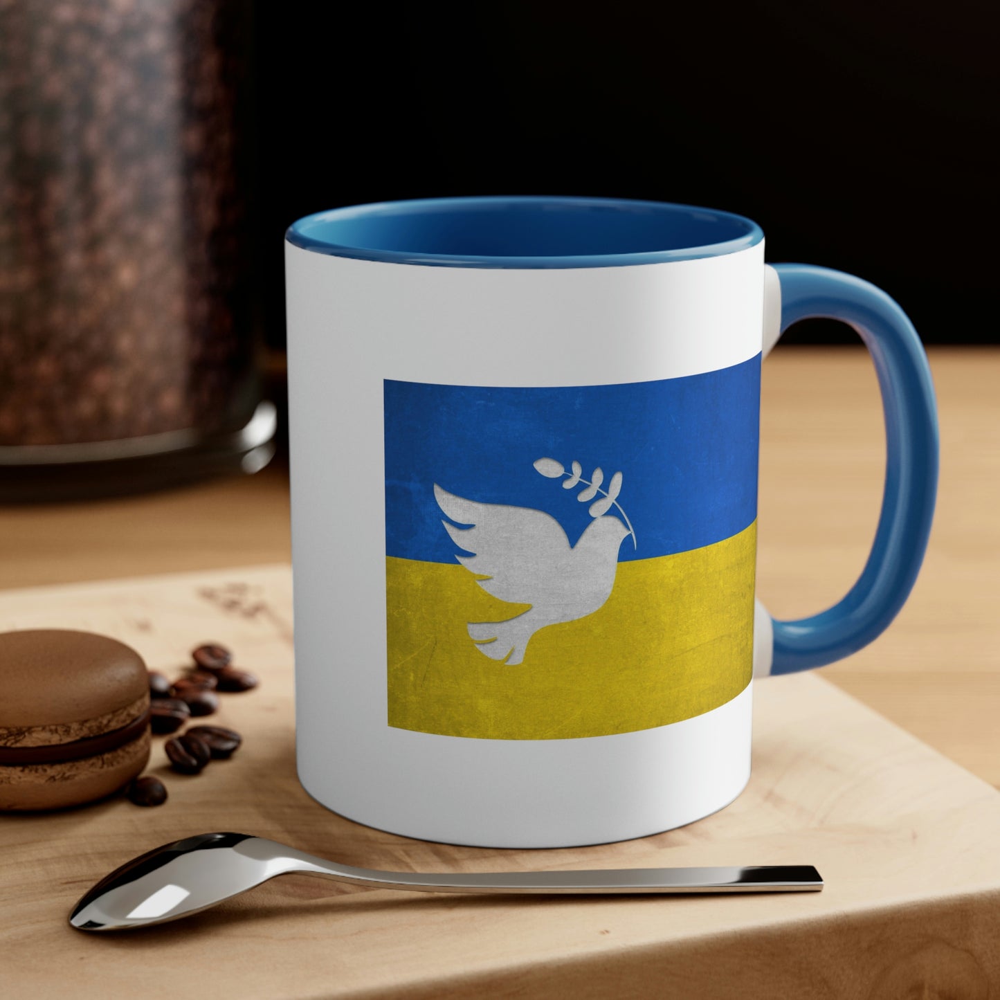 Ukrainian Dove Of Peace Flag Mug