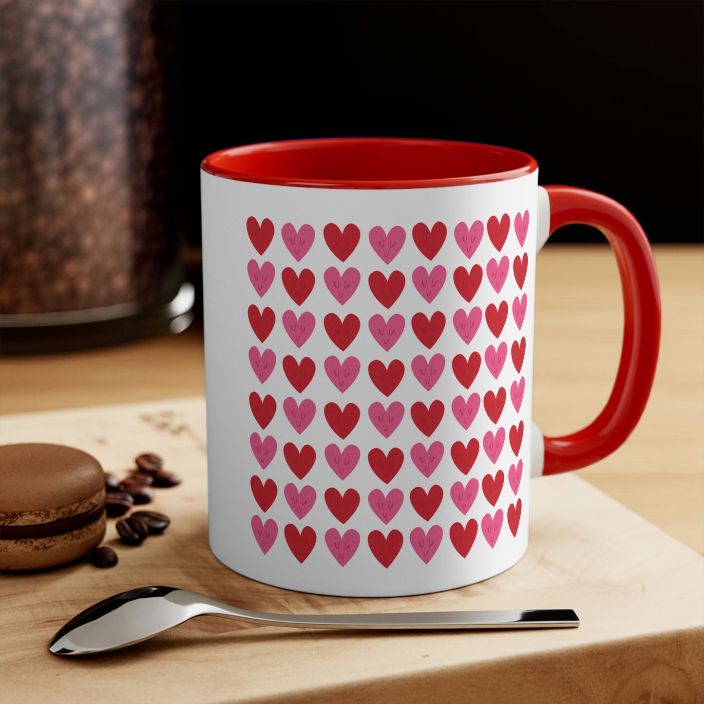 Hearts Pattern Mug