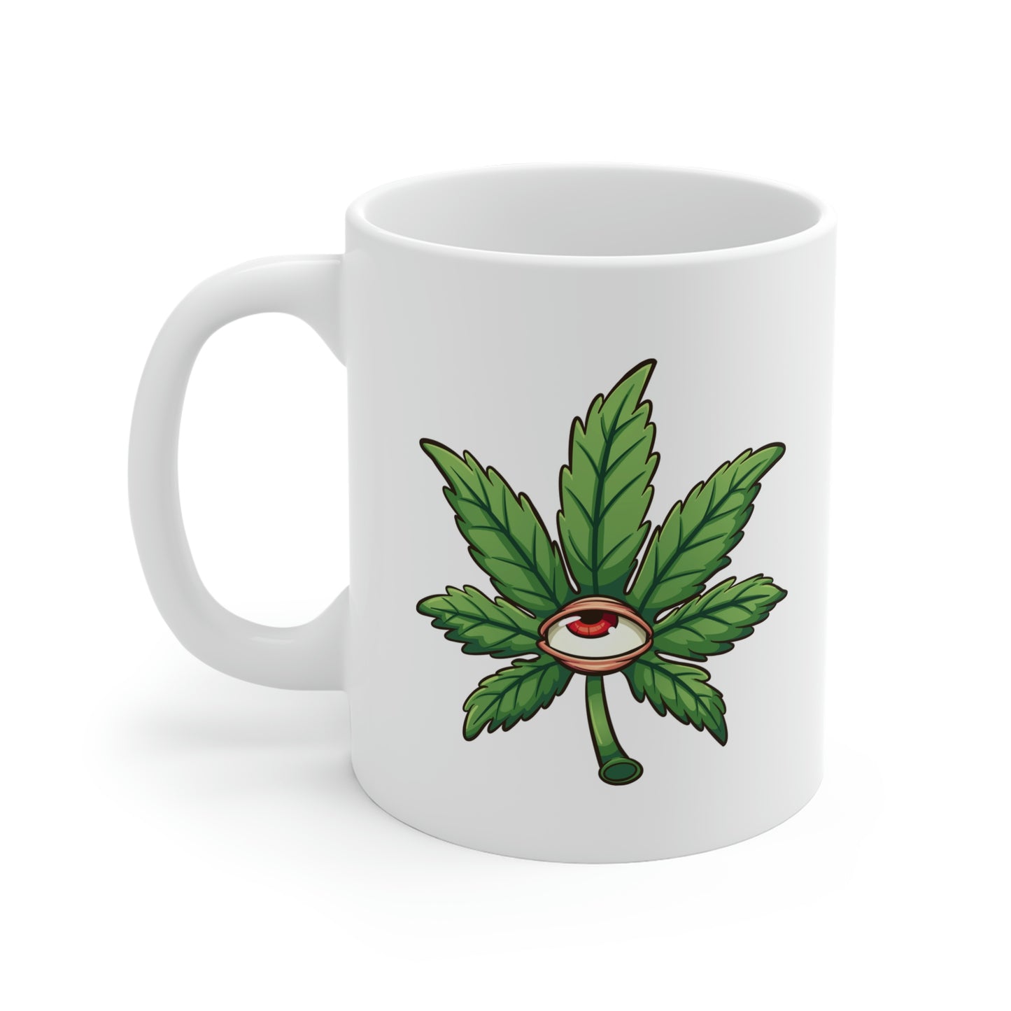 Cannabis Leaf Eyeball Mug